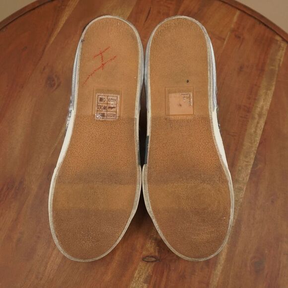 Dolce Vita Womens Zina Navy Blue White Multi Woven Sneakers Size 7.5 - Picture 8 of 9